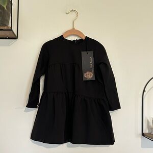NWT Little Cocoon Black Long Sleeve Dress Size 3T